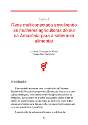 Thumbnail de Rede multiconectada envolvendo as mulheres agricultoras do sul da Amazônia para a soberania alimentar.