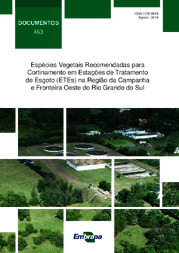 Thumbnail de Espécies vegetais recomendadas para cortinamento em estações de tratamento de esgoto (ETES) na região da campanha e fronteira oeste do Rio Grande do Sul.