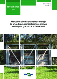Thumbnail de Manual de dimensionamento e manejo de unidades de compostagem de animais mortos para granjas de suínos e aves.