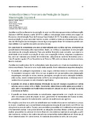 Thumbnail de Análise econômico-financeira da produção de soja na macrorregião sojícola 4.