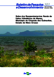 Thumbnail de Solos dos reassentamentos rurais da Usina Hidrelétrica de Manso, Município de Chapada dos Guimarães, Estado de Mato Grosso.
