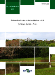 Thumbnail de Relatório Técnico e de Atividades 2018 Embrapa Suínos e Aves.