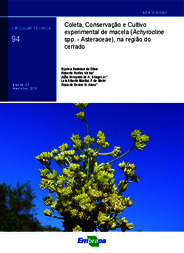 Thumbnail de Coleta, conservação e cultivo experimental de macela (Achyrocline spp. - Asteraceae), na região do cerrado.
