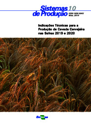 Thumbnail de Indicações técnicas para a produção de cevada cervejeira nas safras 2019 e 2020.
