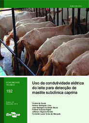 Thumbnail de Uso da condutividade elétrica do leite para detecção de mastite subclínica caprina.