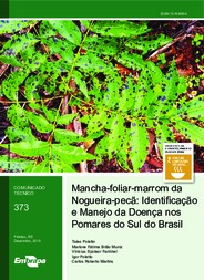 Thumbnail de Mancha-foliar-marrom da nogueira-pecã: Identificação e manejo da doença nos pomares do sul do Brasil.