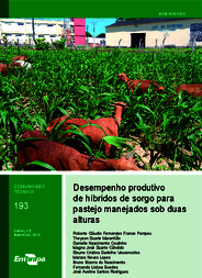 Thumbnail de Desempenho produtivo de híbridos de sorgo para pastejo manejados sob duas alturas.