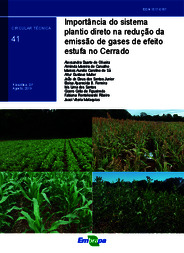Thumbnail de Importância do sistema plantio direto na redução da emissão de gases de efeito estufa no Cerrado.