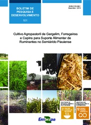 Thumbnail de Cultivo agropastoril de gergelim, forrageiras e capins para suporte alimentar de ruminantes no Semiárido Piauiense.