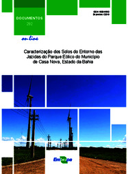 Thumbnail de Caracterização dos Solos do Entorno das Jazidas do Parque Eólico do Município de Casa Nova, Estado da Bahia.