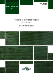 Thumbnail de Portfólio de sanidade vegetal 2015 a 2017: documento síntese.