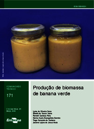 Thumbnail de Produção de biomassa de banana verde.