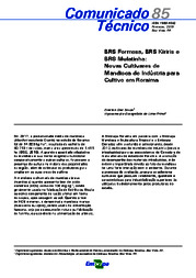Thumbnail de BRS Formosa, BRS Kiriris e BRS Mulatinha: Novas Cultivares de Mandioca de Indústria para Cultivo em Roraima.