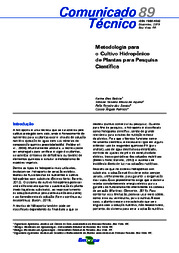 Thumbnail de Metodologia para o Cultivo Hidropônico de Plantas para Pesquisa Científica.