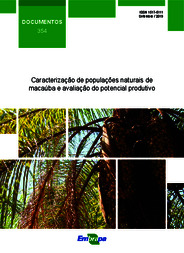 Thumbnail de Caracterização de populações naturais de macaúba e avaliação do potencial produtivo.
