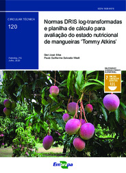 Thumbnail de Normas DRIS log-transformadas e planilha de cálculo para avaliação do estado nutricional de mangueiras Tommy Atkins.