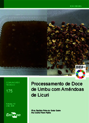 Thumbnail de Processamento de doce de umbu com amêndoas de licuri.