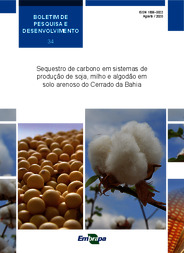 Thumbnail de Sequestro de carbono em sistemas de produção de grãos e fibras em solo arenoso do Cerrado da Bahia.