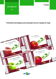 Thumbnail de Parâmetros tecnológicos para produção de suco Integral de maçã.