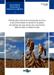 Thumbnail de Distribuição vertical da composição química e da uniformidade no tamanho de grãos em plantas de soja de tipo de crescimento determinado e indeterminado.