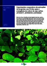 Thumbnail de Experimentos cooperativos de aplicações de fungicidas aos 30 dias após a emergência da cultura da soja: safras 2016/2017, 21018/2019 e 2019/2020.
