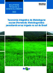 Thumbnail de Taxonomia integrativa de Meloidogyne oryzae (Nematoda: Meloidogynidae) parasitando arroz irrigado no sul do Brasil.