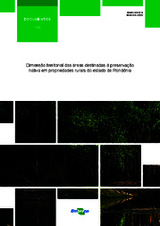 Thumbnail de Dimensão territorial das áreas destinadas à preservação nativa em propriedades rurais do estado de Rondônia.