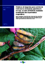 Thumbnail de Eficiência de fungicidas para controle de mofo-branco (Sclerotinia sclerotiorum) em soja, na safra 2019/2020: resultados sumarizados dos experimentos cooperativos.