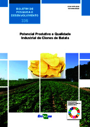 Thumbnail de Potencial produtivo e qualidade industrial de clones de batata.