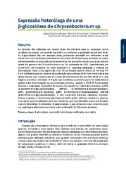 Thumbnail de Expressão heteróloga de uma beta-glicosidase de Chryseobacterium sp.