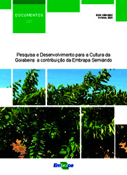 Thumbnail de Pesquisa e desenvolvimento para a cultura da goiabeira: a contribuição da Embrapa Semiárido.