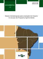 Thumbnail de Bases metodológicas para avaliação de impacto no escopo do Programa AgroNordeste.