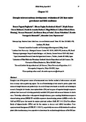 Thumbnail de Drought-tolerant soybean development: evaluation of GM lines under greenhouse and field conditions.