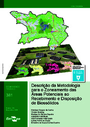 Thumbnail de Descrição da metodologia para o zoneamento das áreas potenciais ao recebimento e disposição de biossólidos.