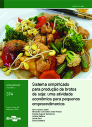Thumbnail de Sistema simplificado para produção de brotos de soja: uma atividade econômica para pequenos empreendimentos.