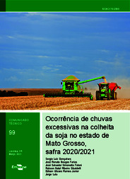 Thumbnail de Ocorrência de chuvas excessivas na colheita da soja no estado de Mato Grosso, safra 2020/2021.
