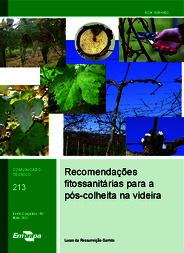 Thumbnail de Recomendações fitossanitárias para a pós-colheita na videira.