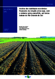 Thumbnail de Análise de viabilidade econômico-financeira da rotação arroz-soja, com o sistema sulco-camalhão, em terras baixas do Rio Grande do Sul.