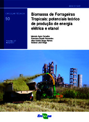 Thumbnail de Biomassa de forrageiras tropicais: potenciais teórico de produção de energia elétrica e etanol.