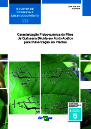 Thumbnail de Caracterização físico-química do filme de quitosana diluída em ácido acético para pulverização em plantas.