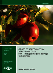 Thumbnail de Grade de agrotóxicos da PIM - Produção Integrada de Maçã - Ciclo 2021/22.