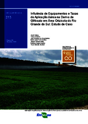 Thumbnail de Influência de equipamentos e taxas de aplicação aérea na deriva de Glifosato em área orizícola do Rio Grande do Sul: estudo de caso.
