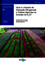 Thumbnail de Qual é o impacto da adubação nitrogenada e práticas agrícolas na emissão de N2O?