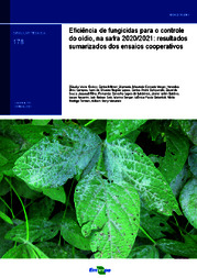 Thumbnail de Eficiência de fungicidas para o controle do oídio, na safra 2020/2021: resultados sumarizados dos ensaios cooperativos.
