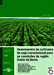 Thumbnail de Desempenho de cultivares de soja convencional para as condições da região Oeste da Bahia.