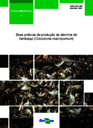Thumbnail de Boas práticas de produção de alevinos de tambaqui (Colossoma macropomum).