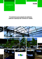 Thumbnail de Procedimentos para avaliação de parâmetros cinéticos na absorção de nutrientes em videiras.