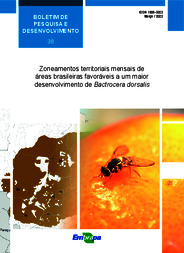 Thumbnail de Zoneamentos territoriais mensais de áreas brasileiras favoráveis a um maior desenvolvimento de Bactrocera dorsalis.