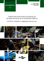 Thumbnail de Método bait-lamina para a avaliação da atividade alimentar de invertebrados edáficos eficiência, limitações e adaptações para seu uso.