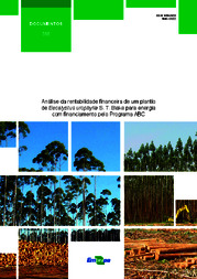 Thumbnail de Análise da rentabilidade financeira de um plantio de Eucalyptus urophylla S. T. Blake para energia com financiamento pelo Programa ABC.